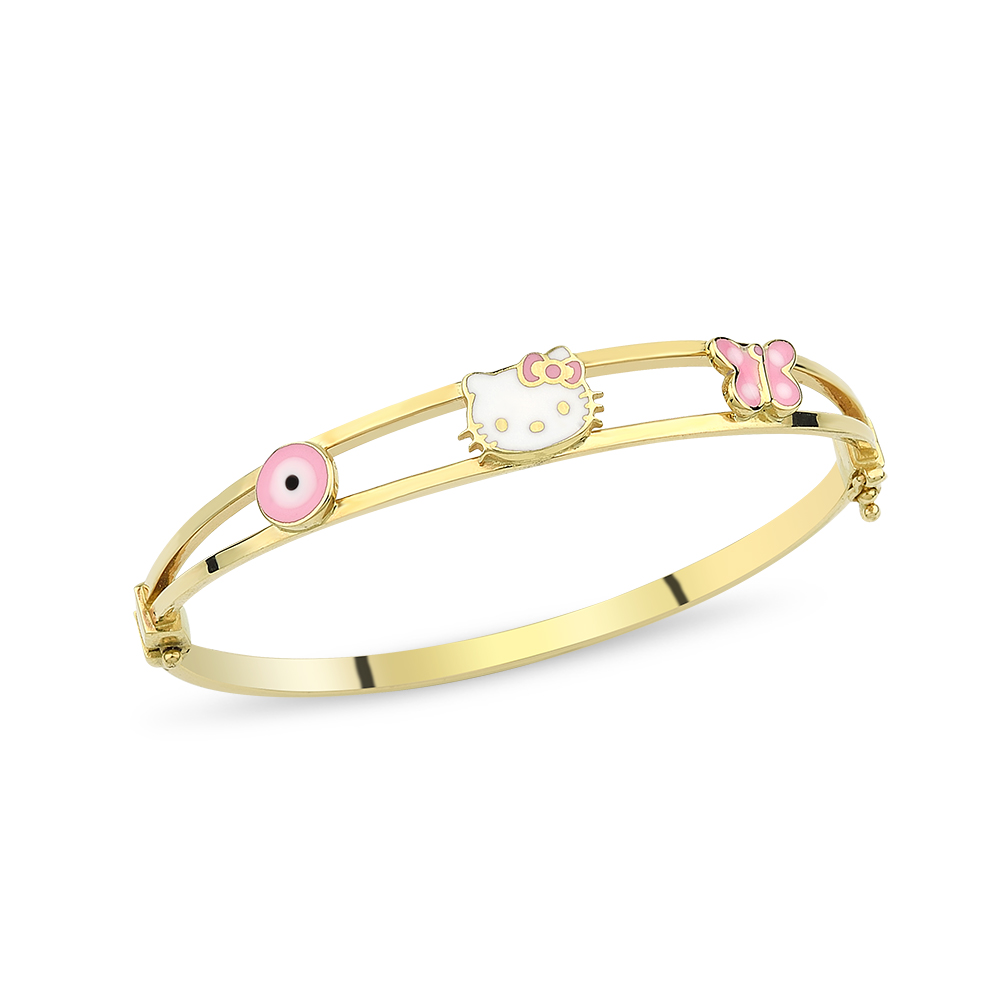 Hello Kitty Altin Bilezik Ke0055a 3 700 00 Tl