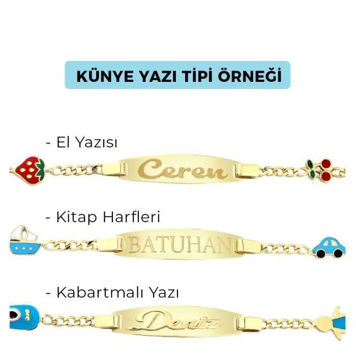 Hello Kitty Altın İsim Künye KN2599A