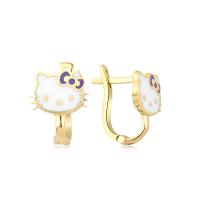 Hello Kitty Altın Küpe KP2118