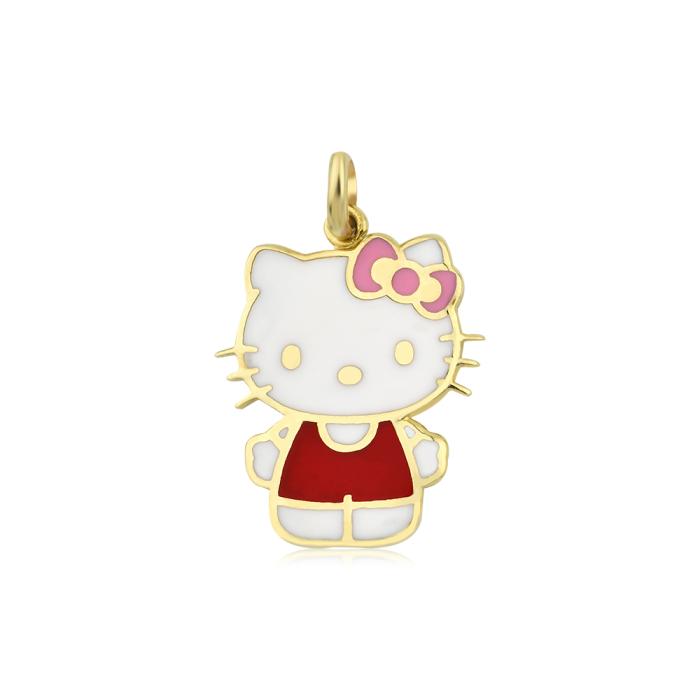 Hello Kitty Altın Kolye Ucu KU0049