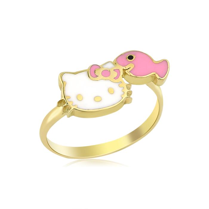 Hello Kitty Altın Yüzük YZ0356