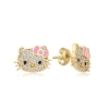 Hello Kitty Altın Küpe KP1556